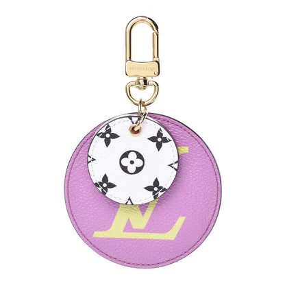 Louis Vuitton Monogram Giant Bag Charm Key Holder Pink Lilac 1 of 4