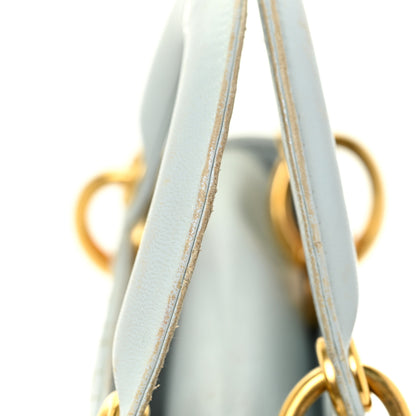 Christian Dior Lambskin Cannage Mini Lady Dior Light Blue 23 of 29