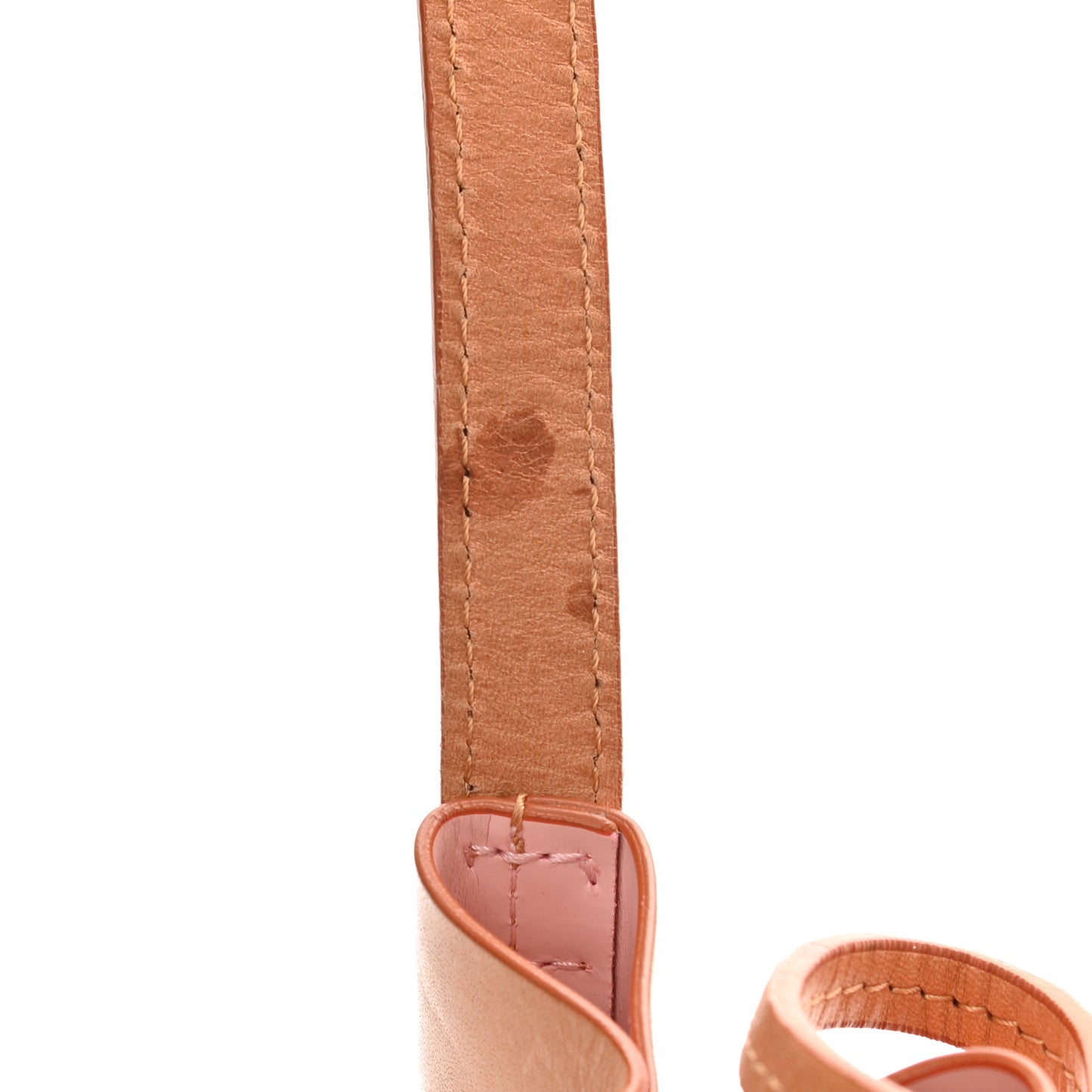 Vegetable Tanned Calfskin Mini Bucket Bag Camello Rosa