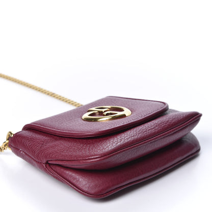 Gucci Cellarius Calfskin Small 1973 Chain Shoulder Bag Cherry Gloss 3 of 9