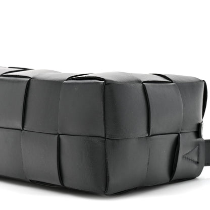 Bottega Veneta Lambskin Maxi Intrecciato Brick Cassette Bag Black 8 of 9