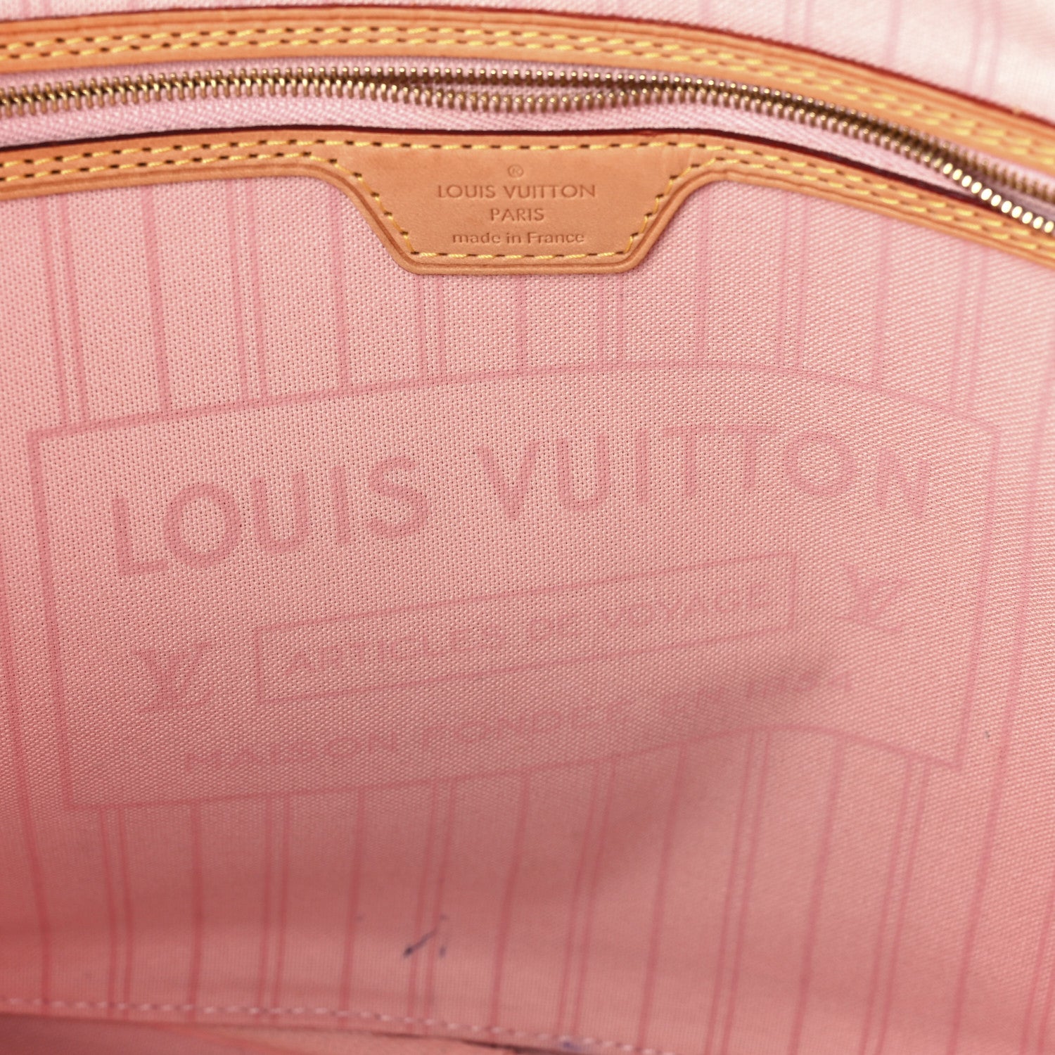 Louis Vuitton Damier Azur Neo Neverfull MM Rose Ballerine 6 of 11