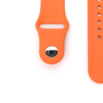 Hermes Silicone 41mm Apple Sports Watch Single Tour Band S/M Orange 3 of 5