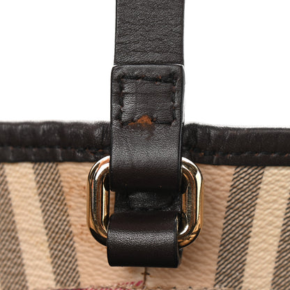 Burberry Haymarket Check Small Canterbury Tote Chocolate 14 of 15