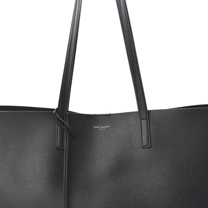 Saint Laurent Calfskin Large Shopping Tote Black 7 of 9