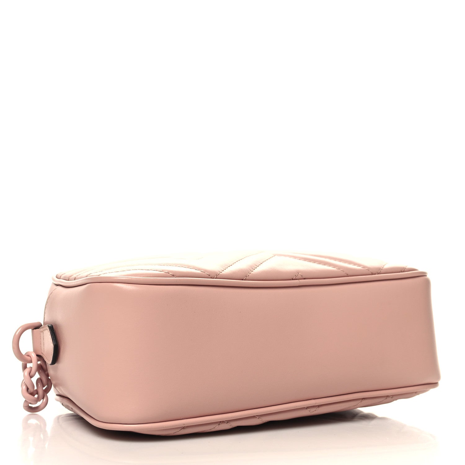 Gucci Calfskin Matelasse Monochrome Small GG Marmont Chain Shoulder Bag Perfect Pink 4 of 10