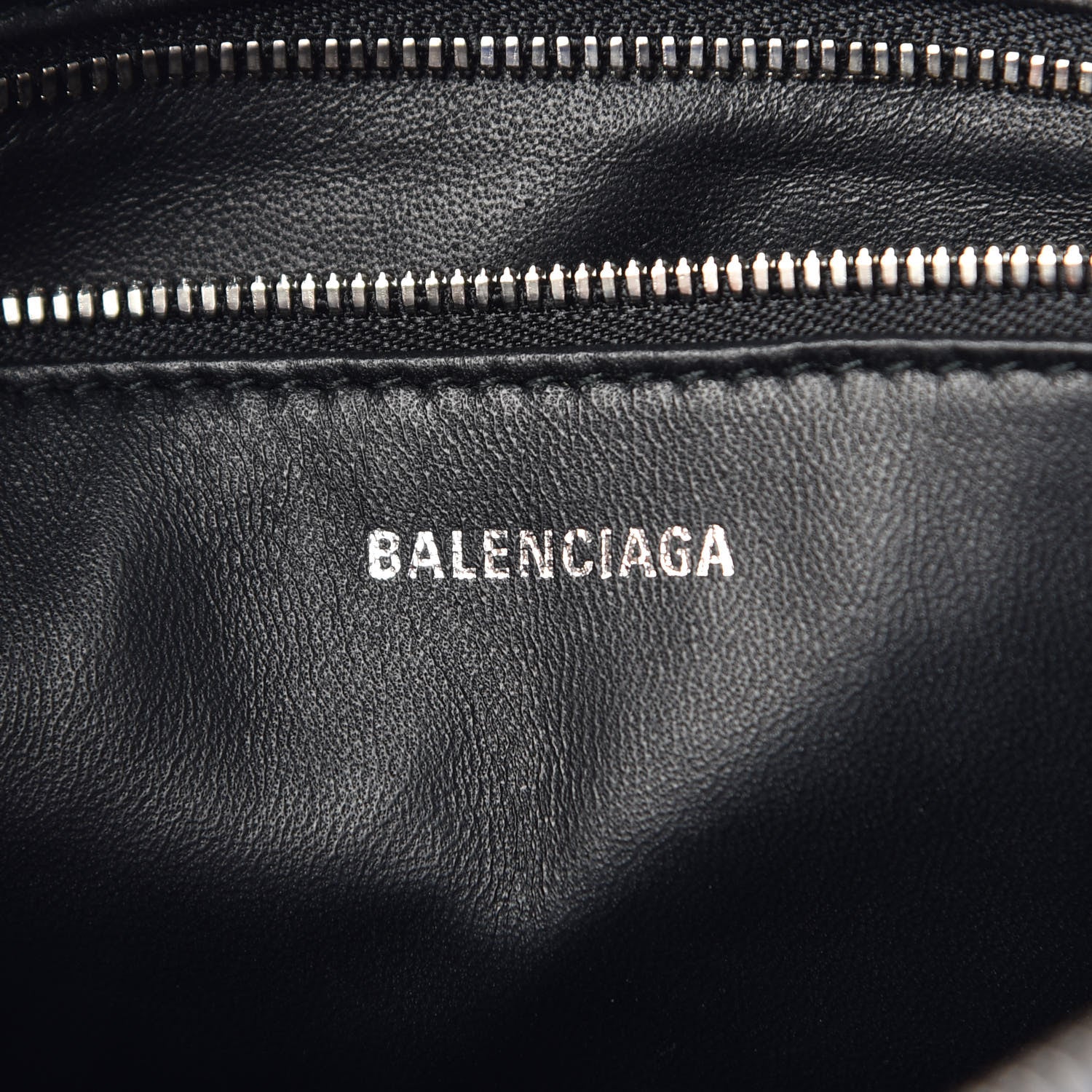 Balenciaga Shiny Day Calfskin Logo XS Triangle Chain Duffle Bleu Roi White 6 of 6