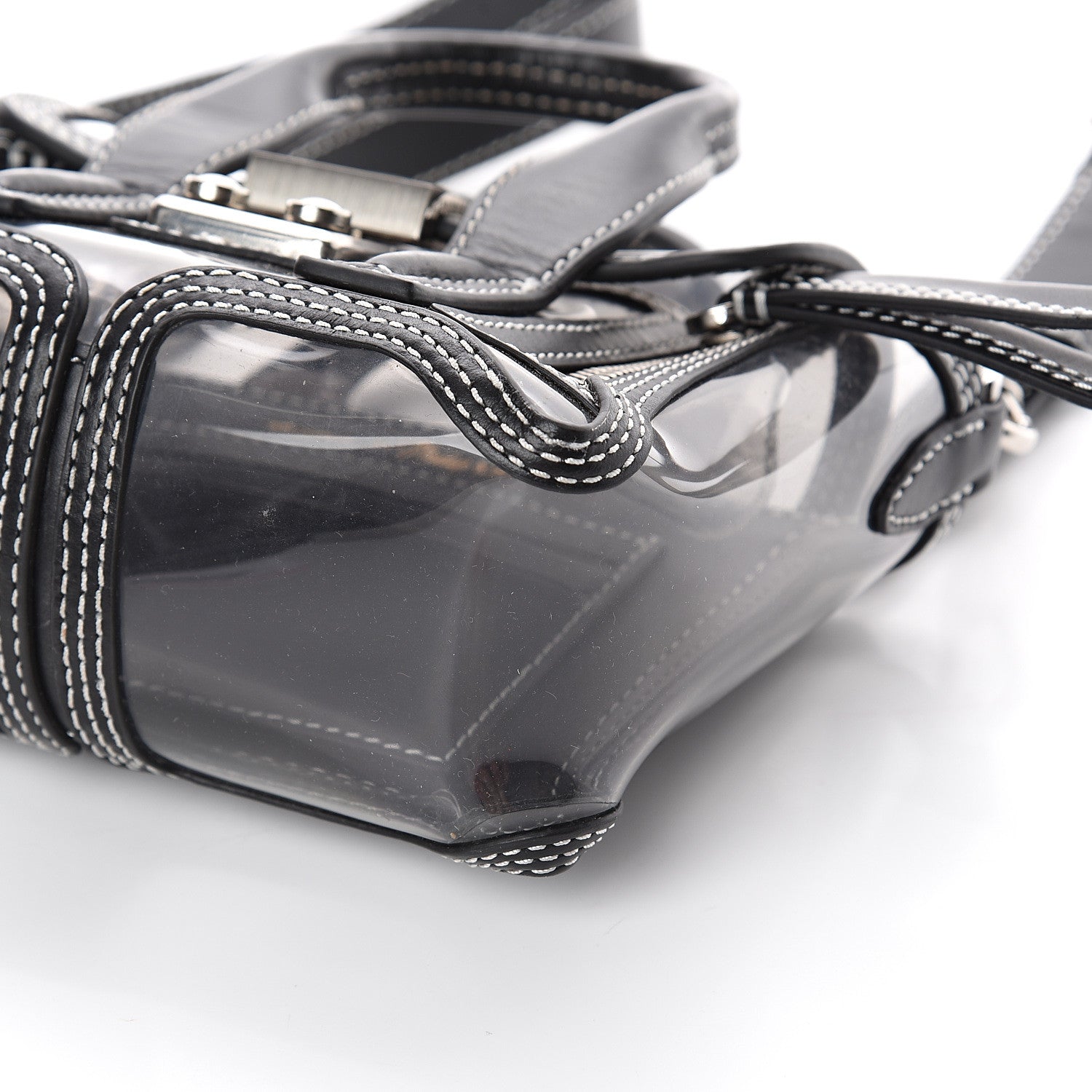 3.1 Phillip Lim 3.1 Calfskin PVC Mini Pashli Satchel Black 8 of 8