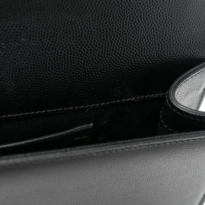 Saint Laurent Grain De Poudre Classic Monogram Kate Clutch Black 9 of 13