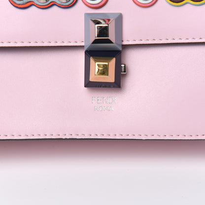Fendi Vitello Liberty Fun Fair Metal Studded Small Kan I Shoulder Bag Peonia Multicolor 10 of 14