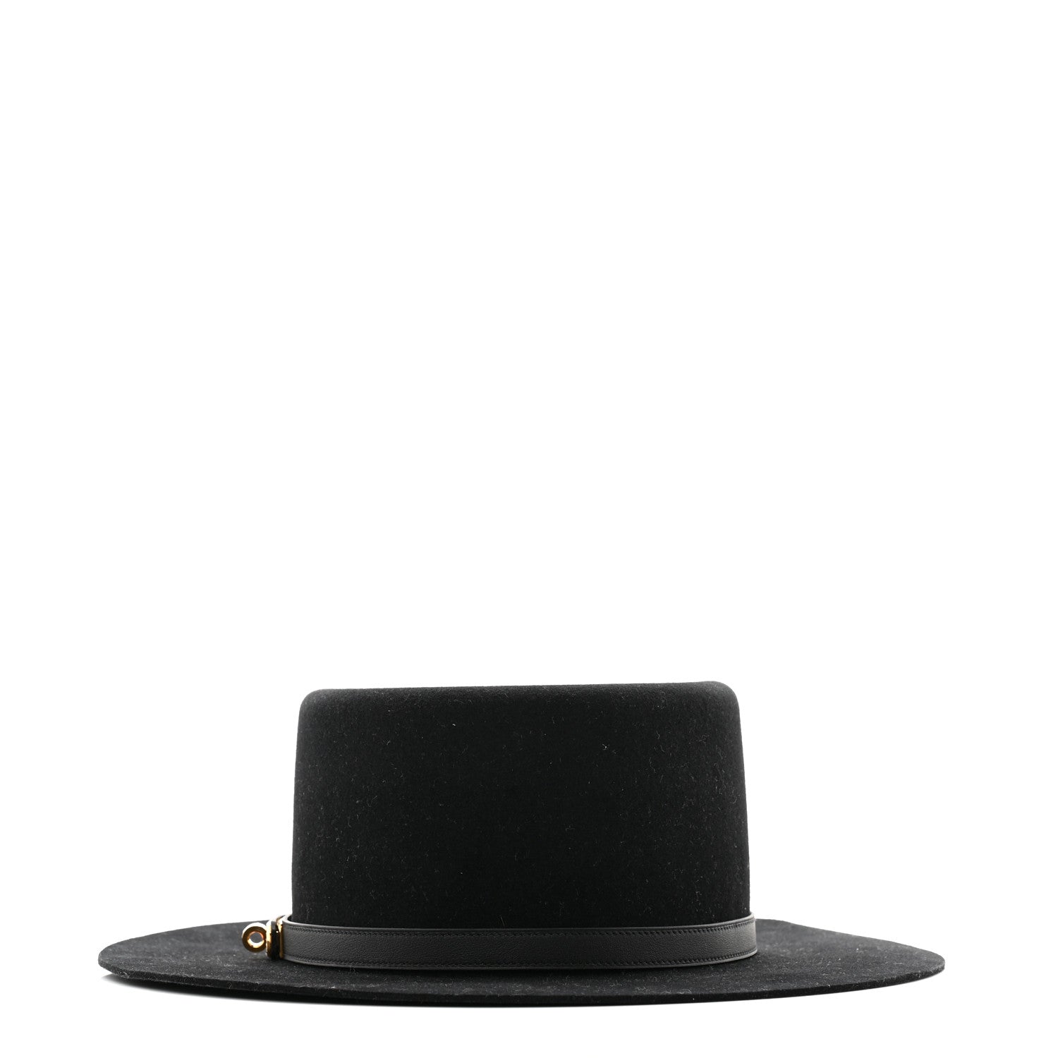 Hermes Rabbit Felt Hampton Hat 57 Black 3 of 10