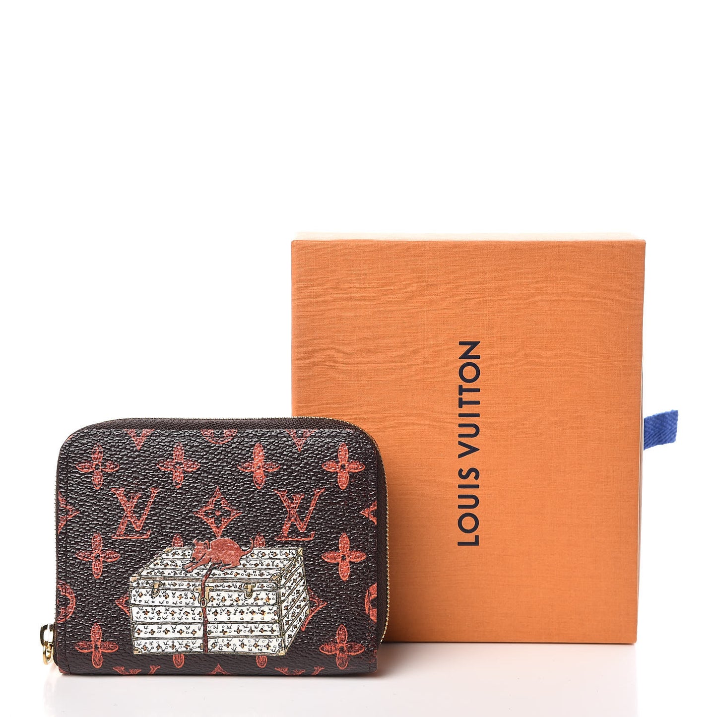 Catogram Zippy Coin Purse Marron