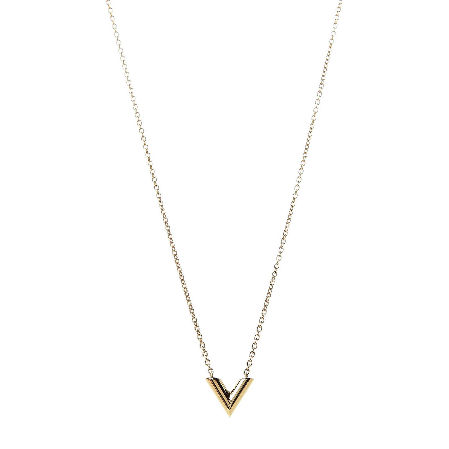 Essential V Necklace Gold