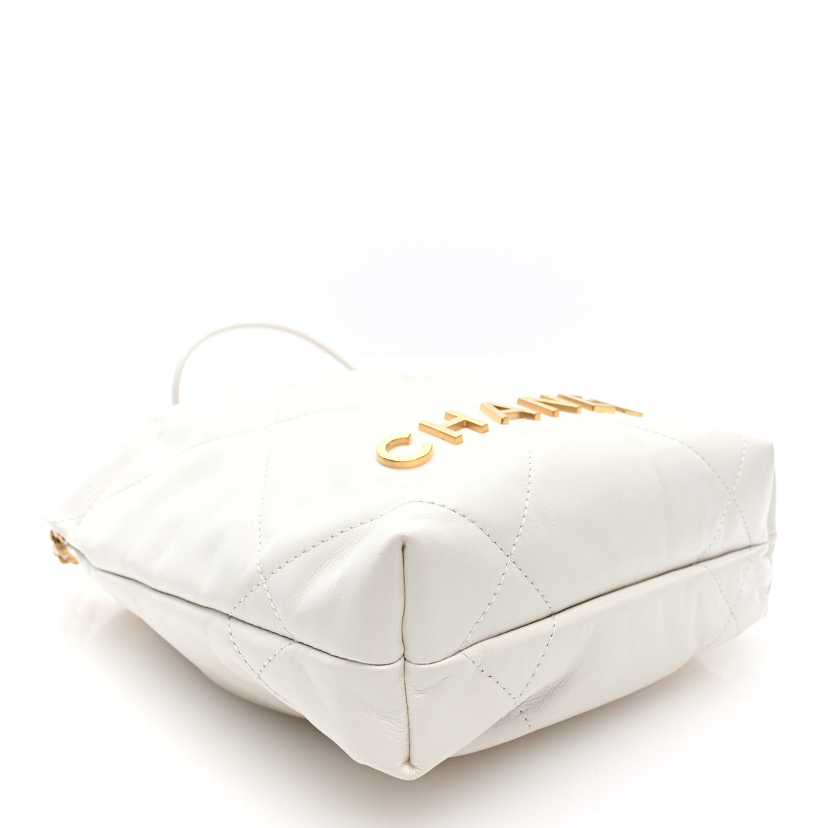 Chanel Shiny Calfskin Quilted Mini Chanel 22 White 3 of 9