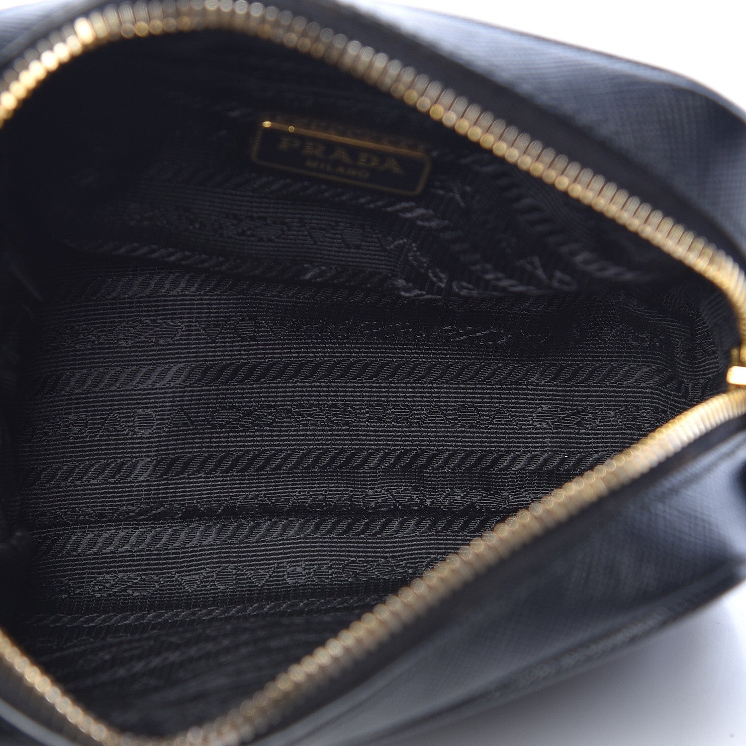Prada Saffiano Mini Camera Crossbody Bag Black 5 of 14