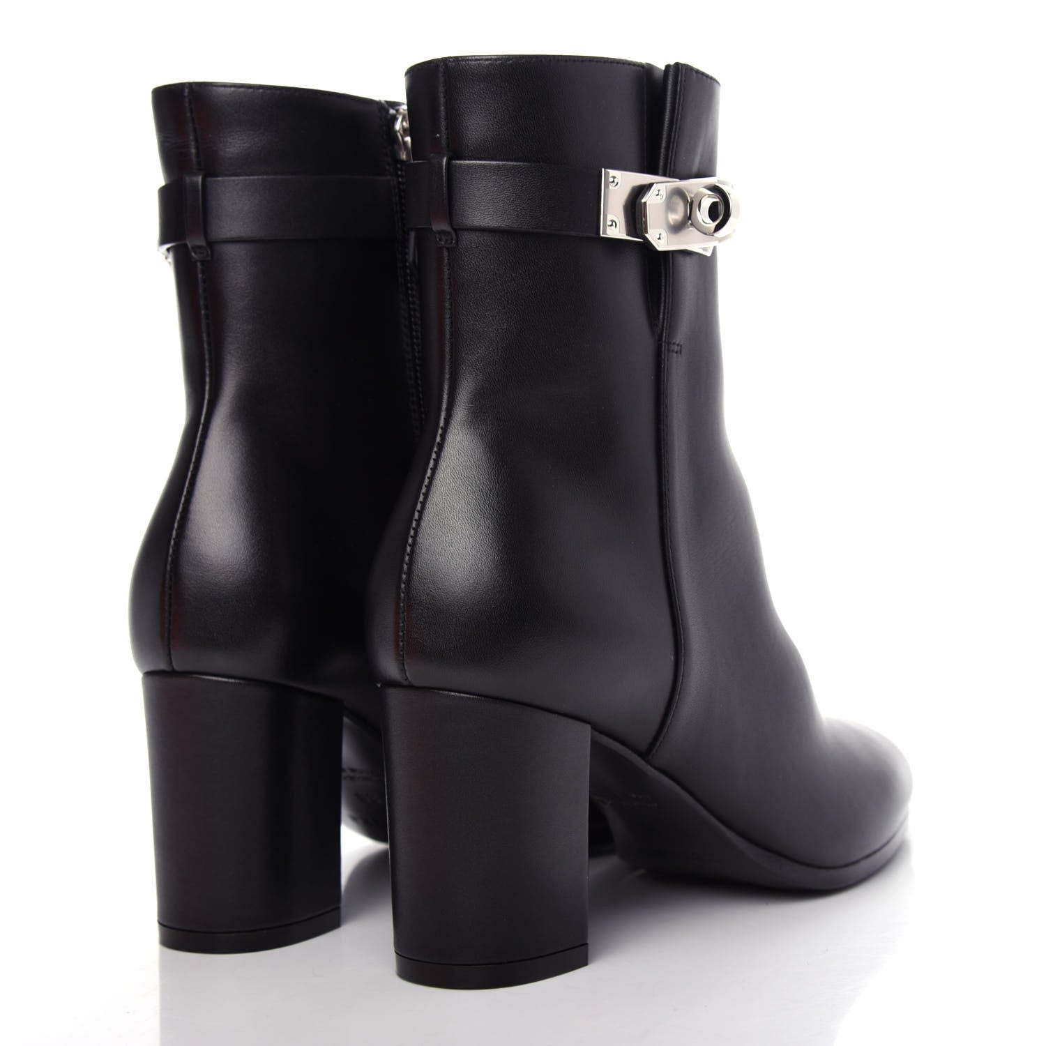 Hermes Calfskin Saint Germain Ankle Boots 35 Black 4 of 11
