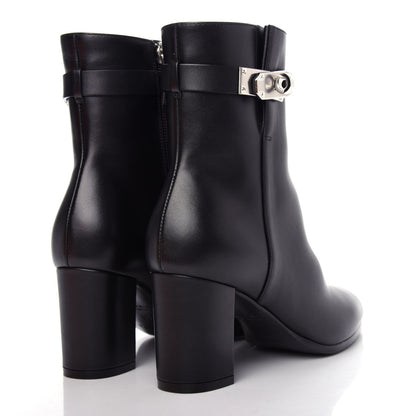 Hermes Calfskin Saint Germain Ankle Boots 35 Black 4 of 11