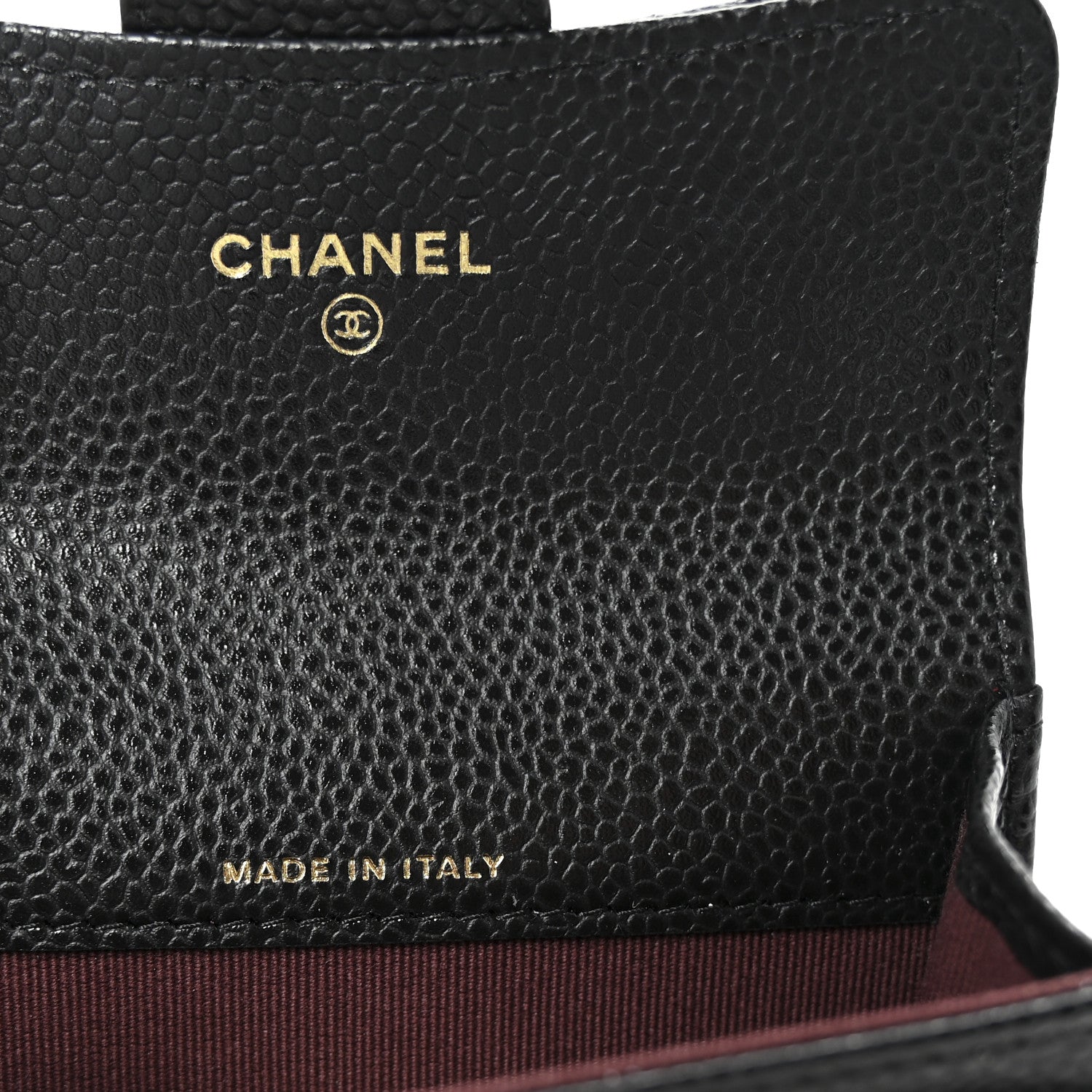 Chanel Caviar Quilted Flap Card Holder Wallet Black 7 of 9