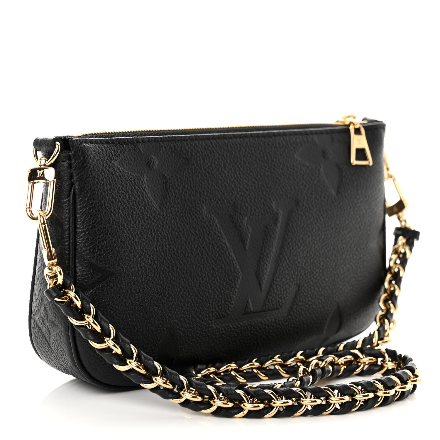 Louis Vuitton Empreinte Monogram Giant Multi Pochette Accessories Mini Pochette Black 3 of 9