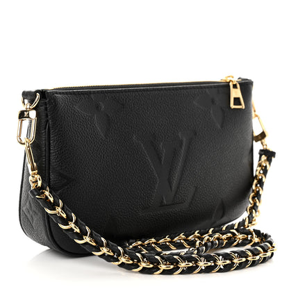 Louis Vuitton Empreinte Monogram Giant Multi Pochette Accessories Mini Pochette Black 3 of 9