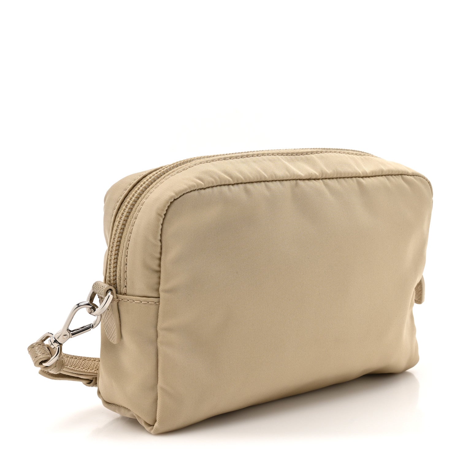 Prada Tessuto Nylon Saffiano Wristlet Cammeo 3 of 7
