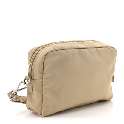 Prada Tessuto Nylon Saffiano Wristlet Cammeo 3 of 7