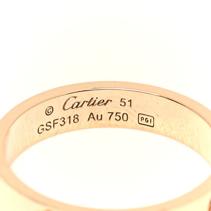 Cartier 18K Yellow Gold 3.5mm LOVE Wedding Band Ring 51 5.75 3 of 3