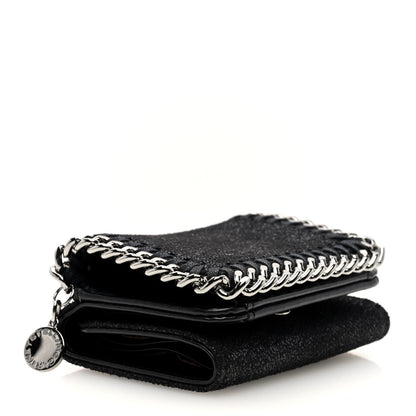 Stella McCartney Shaggy Deer Small Falabella Flap Wallet Black 4 of 7