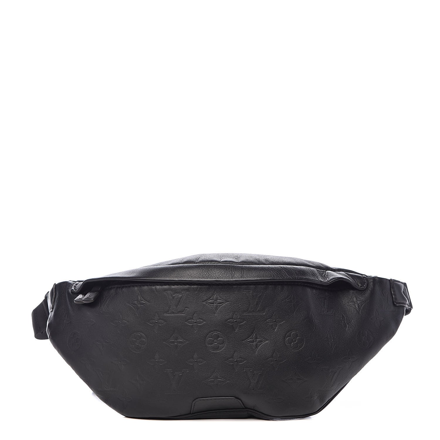 Louis Vuitton Calfskin Monogram Shadow Discovery Bumbag Black 1 of 9
