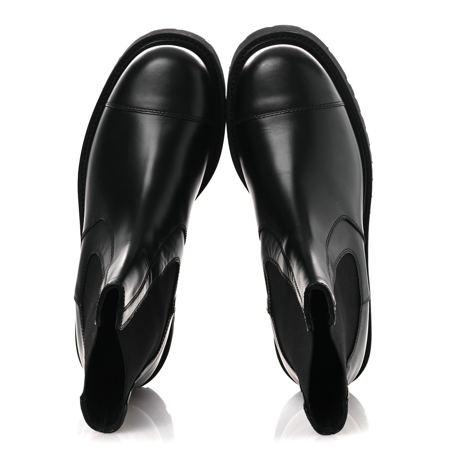 Chanel Calfskin Cap Toe CC Short Boots 41 Black 1822378 – FASHIONPHILE
