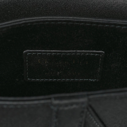 Christian Dior Satin Crystal Mini Saddle Bag Black 6 of 9