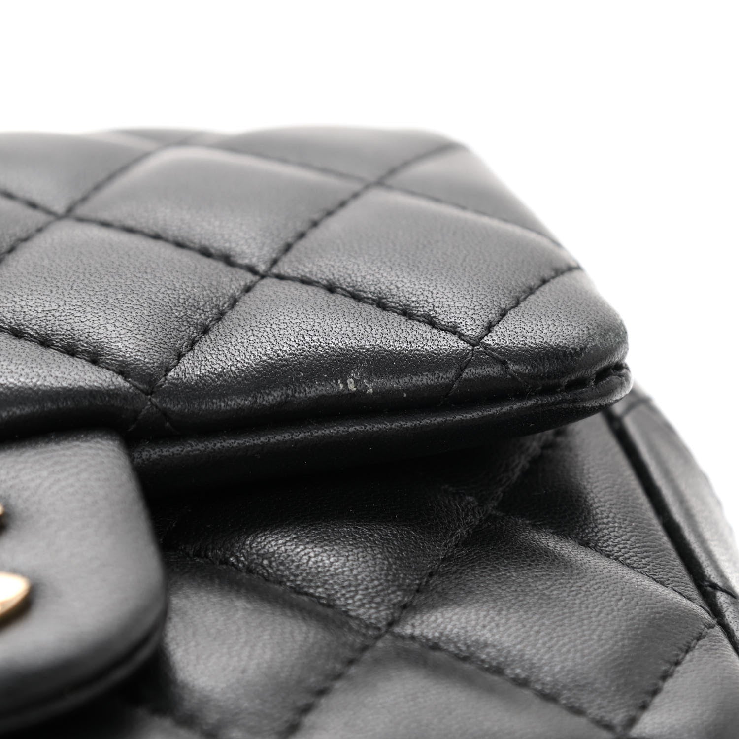 Chanel Lambskin Quilted Mini Square Flap Black 12 of 12