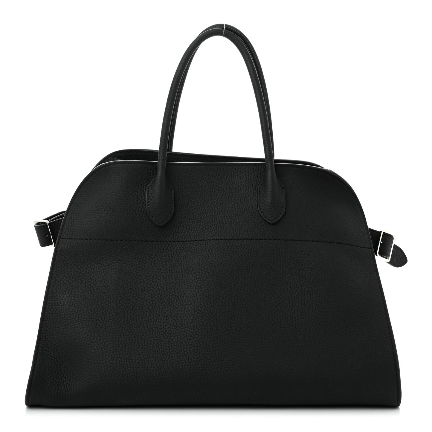 Matte Grained Calfskin Soft Margaux 15 Black