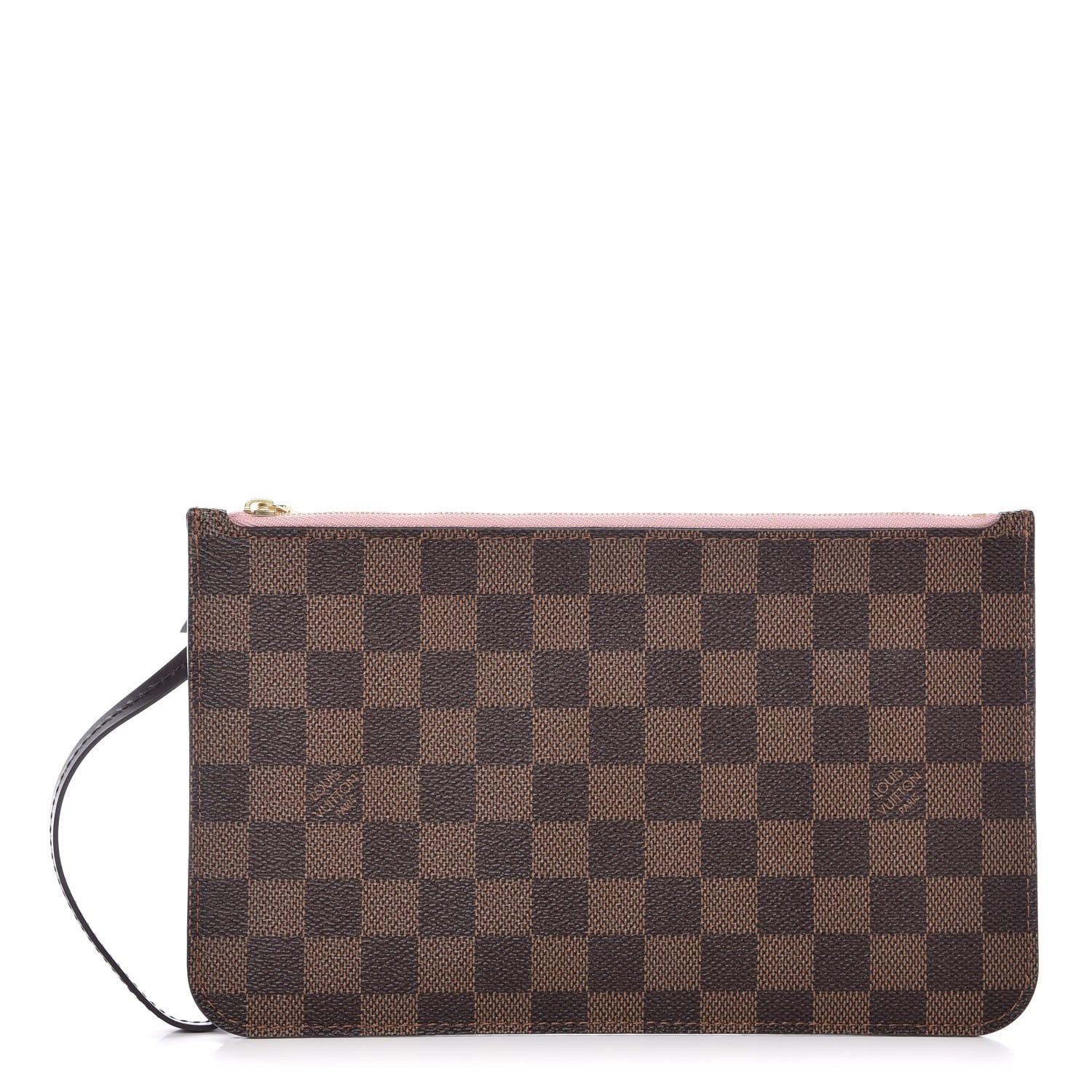 Louis Vuitton Damier Ebene Neverfull MM GM Pochette Rose Ballerine 1 of 12