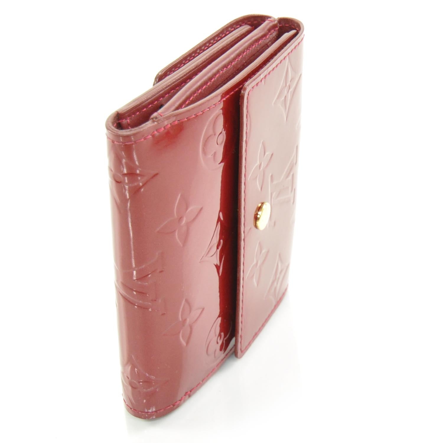 Louis Vuitton Vernis Elise Wallet Pomme D'Amour 3 of 9