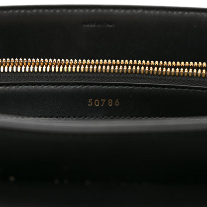 Celine Satinated Calfskin Medium 16 Top Handle Bag Black 8 of 18