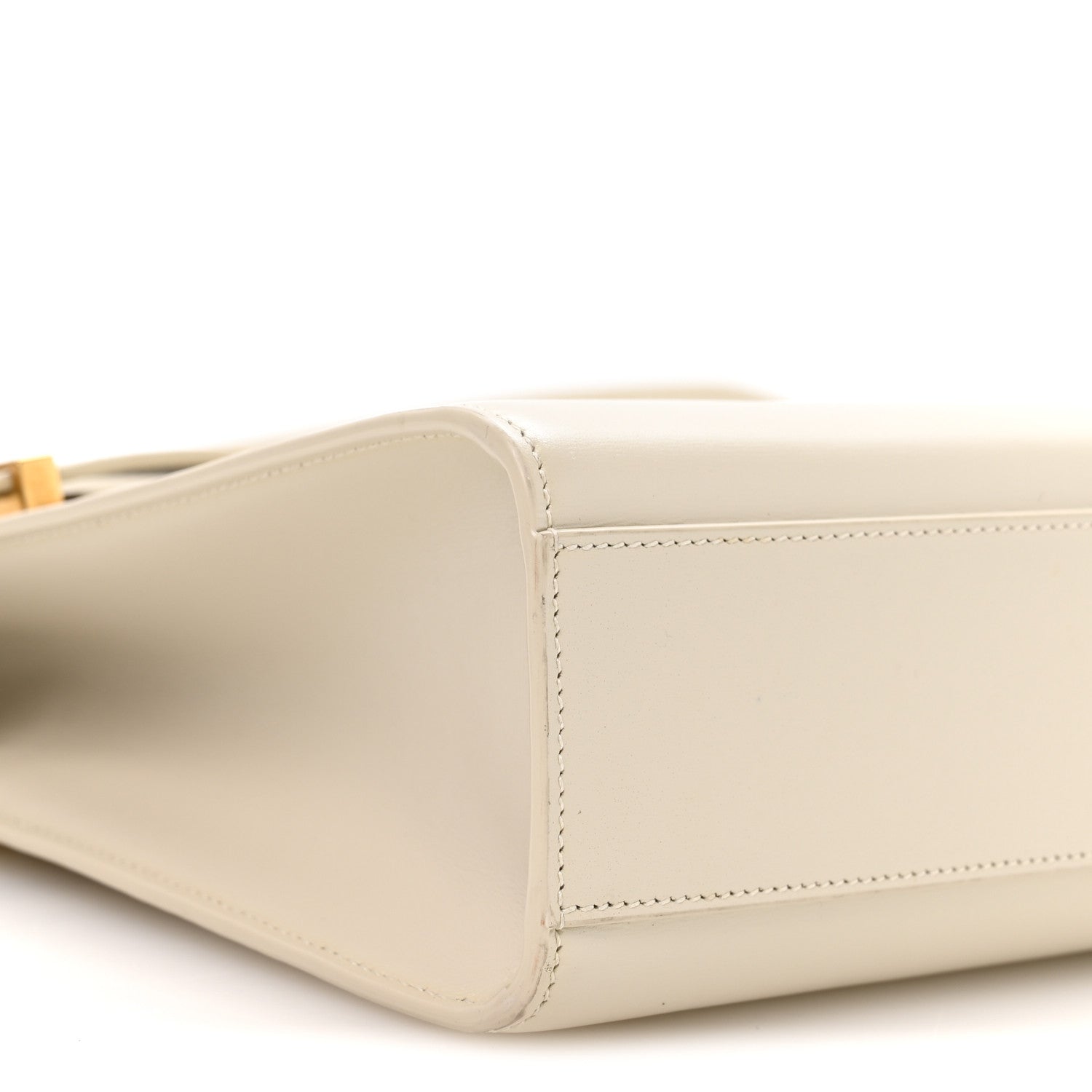 Saint Laurent Smooth Calfskin Manhattan Shoulder Bag Crema Soft 9 of 10