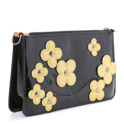 Louis Vuitton Vernis Lexington Fleurs Pochette Black 2 of 4