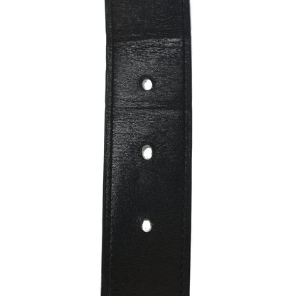 Hermes Swift Togo 32mm Martelee Constance H Belt 85 34 Black Etoupe 4 of 5