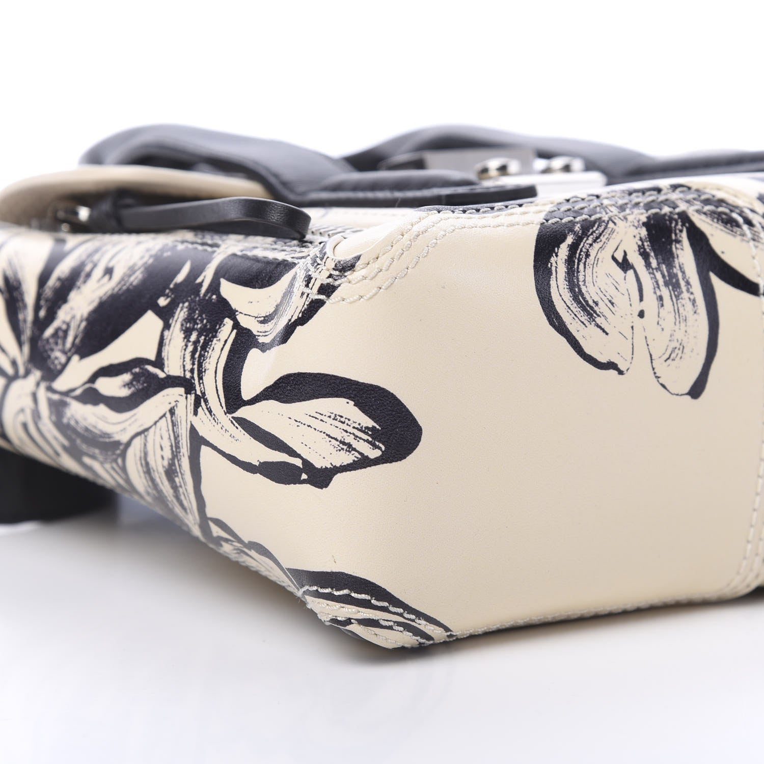 3.1 Phillip Lim 3.1 Calfskin Floral Print Mini Pashli Satchel Off White Black 8 of 10
