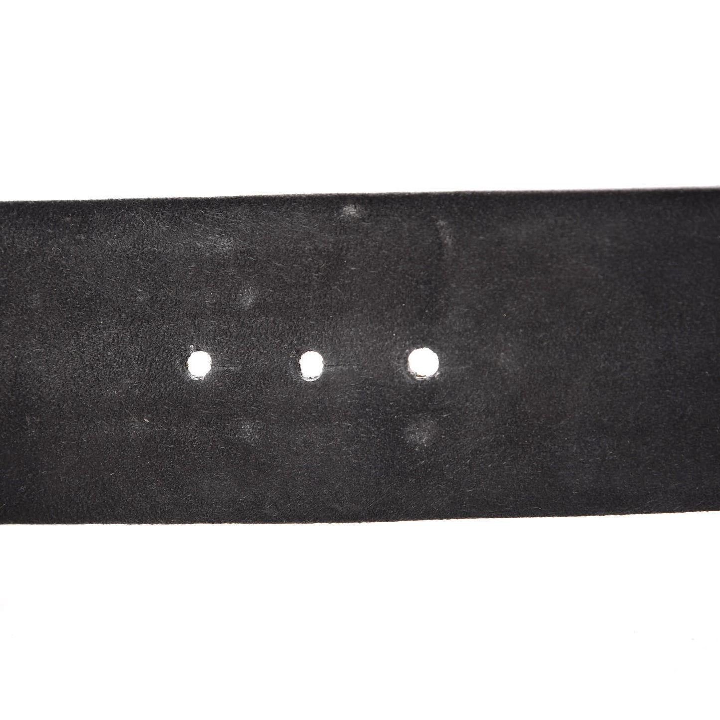 Suede Gripoix Poured Glass Buckle Belt 80 32 Black