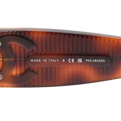 Chanel Acetate Polarized Rectangle Sunglasses 5493 Tortoise 5 of 8