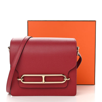 Hermes Evercolor Mini Sac Roulis Rouge Grenat 14 of 14