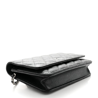 Chanel Caviar Quilted Wallet on Chain WOC Black 4 of 13