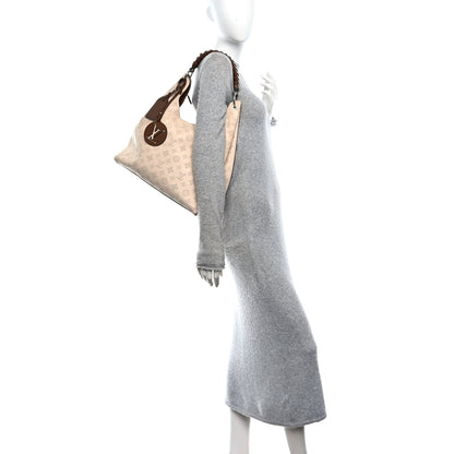Louis Vuitton Mahina Carmel Hobo Creme 2 of 9