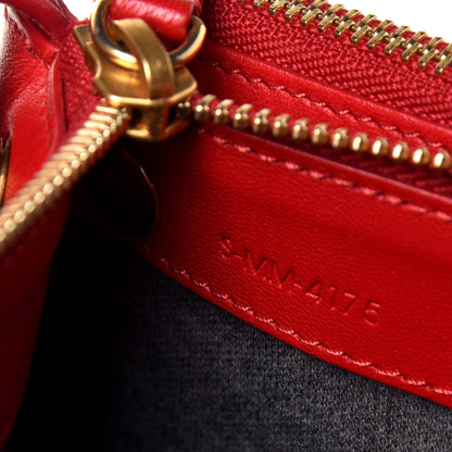 Celine Lambskin Large Trio Crossbody Bag Red 7 of 9