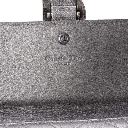 Christian Dior Metallic Grained Calfskin Cannage Clutch Wallet 7 of 10