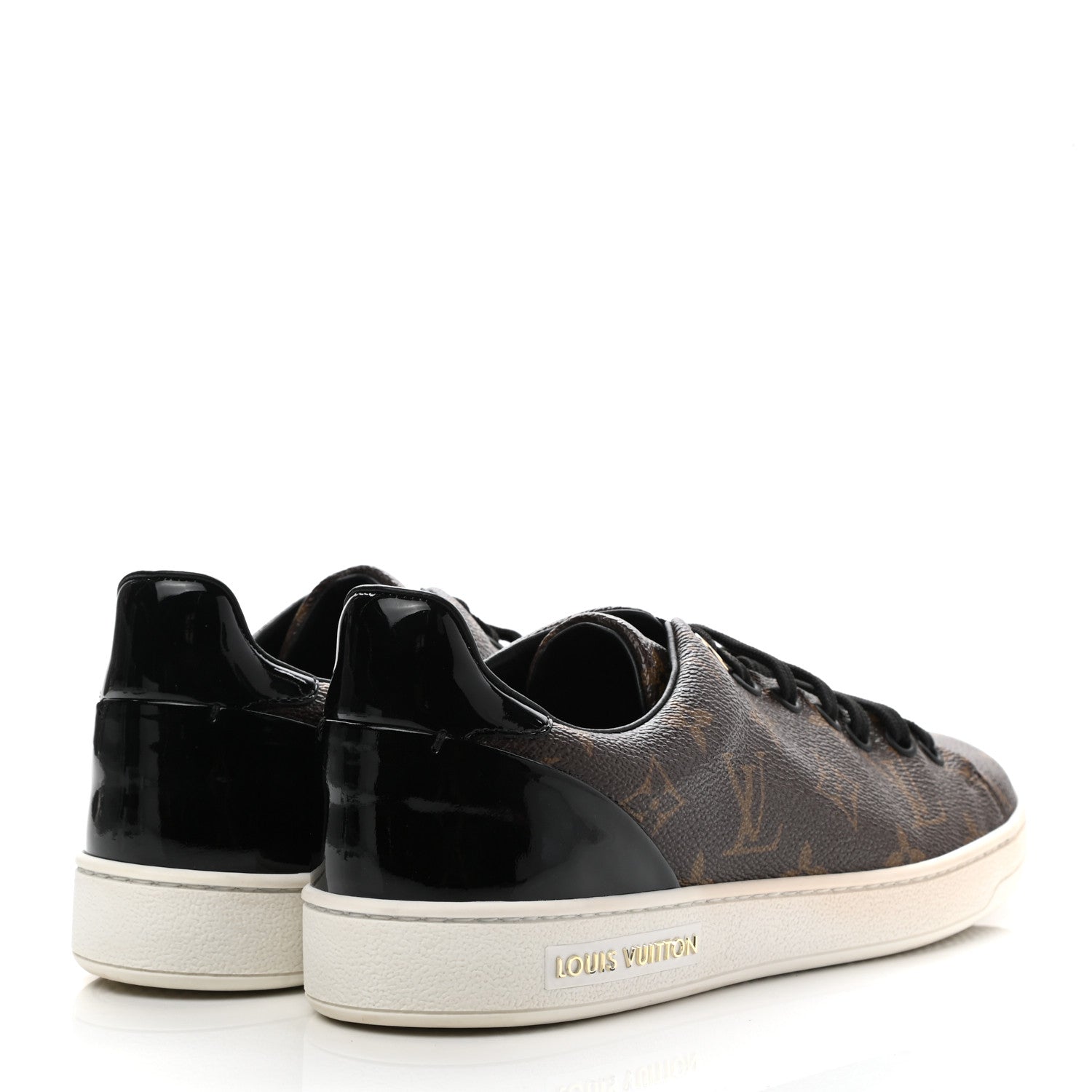 Louis Vuitton Patent Monogram Frontrow Sneakers 38 4 of 10