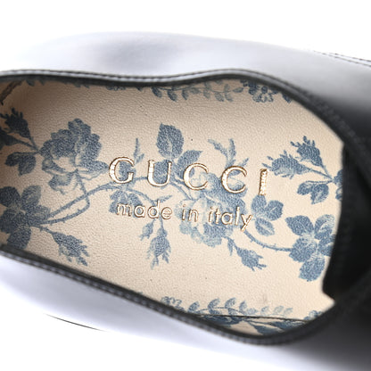 Gucci Calfskin Mens Lace Up Derby Loafers 7.5 Black 7 of 7