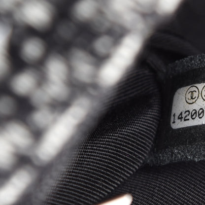 Chanel Crystal Tweed Quilted Medium Single Flap Black 9 of 10